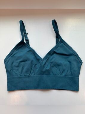 lululemon athletica Teal V-Neck Stretch Bralette